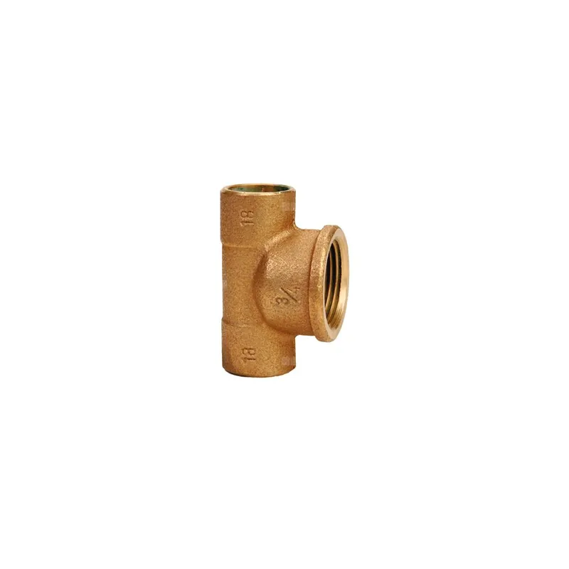 Tylko dziś Trójnik IBP 4130 G brąz 10 mm x 1/2‘‘ x 10 mm (lut wewnętrzny x GW x lut wewnętrzny)